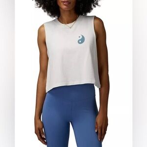 NWOT SPIRITUAL GANGSTER Yin Yang Callie Yoga Crop Tank Top - Size Small